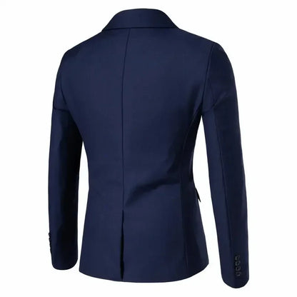 Men's 3-Piece Suit Blazer Vest Trousers Smart Casual Business Wedding British Style