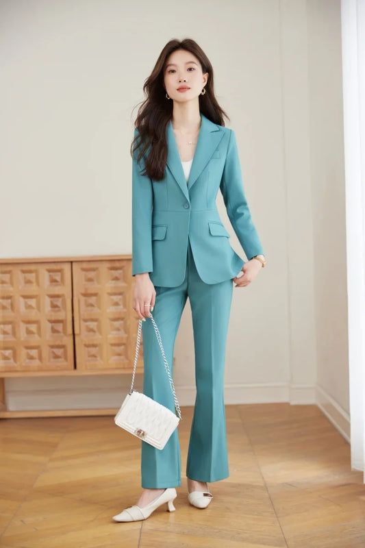 Fashionable Professional Women's Two-Piece Suit Jacket + Pants. Exquisite and Elegant, 2025 New Style