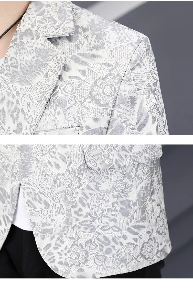 Brand Hot Stamping Casual Business Suit Jacket Men Retro Slim Fit Casual Suit Jackets Social Banquet Office Uniform Blazers 2026