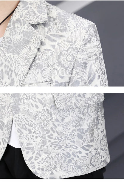 Brand Hot Stamping Casual Business Suit Jacket Men Retro Slim Fit Casual Suit Jackets Social Banquet Office Uniform Blazers 2026