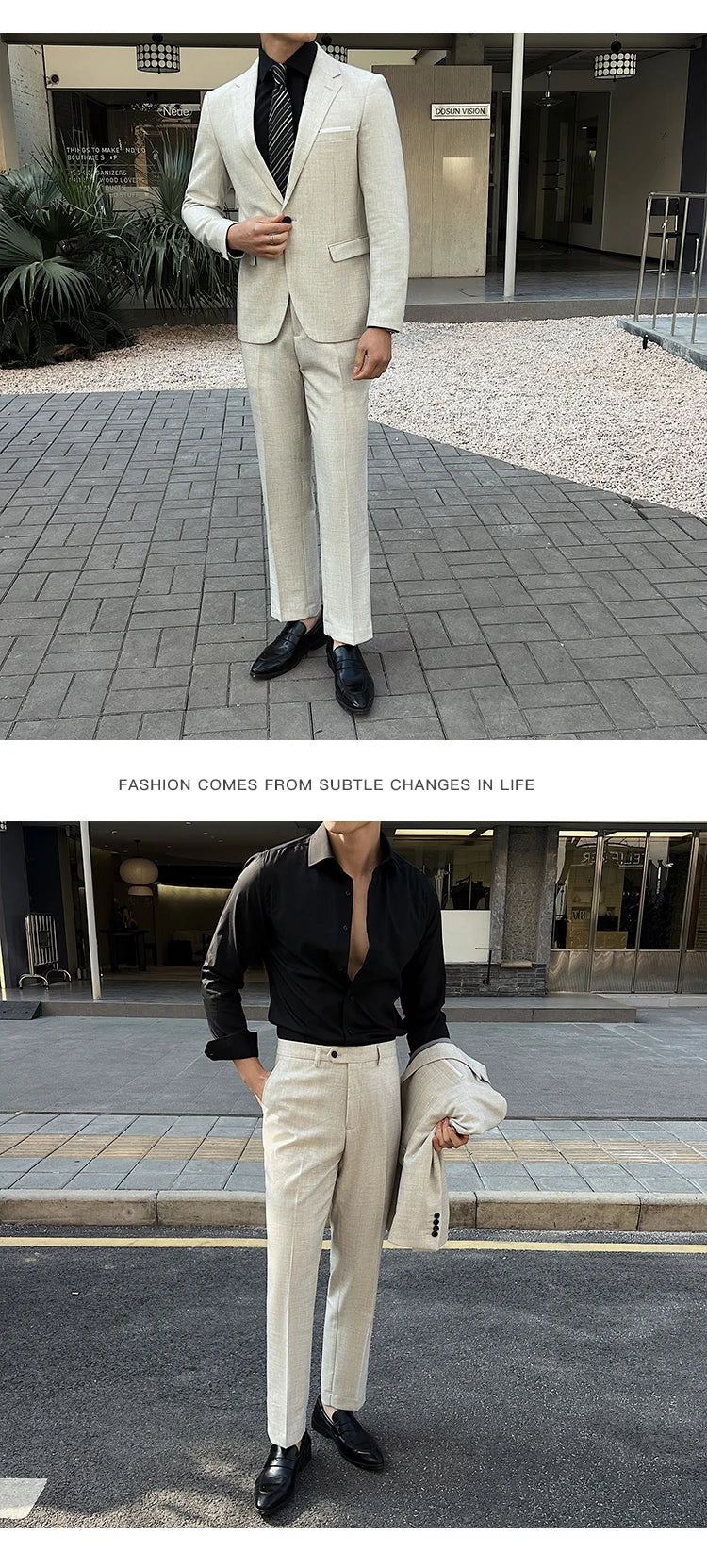 (Jacket +Pants) 2025 New Luxury Elegant Men's Suits 2 Piece Set Fashion Korean Casual Slim Fit Social Groom Wedding Tuxedo