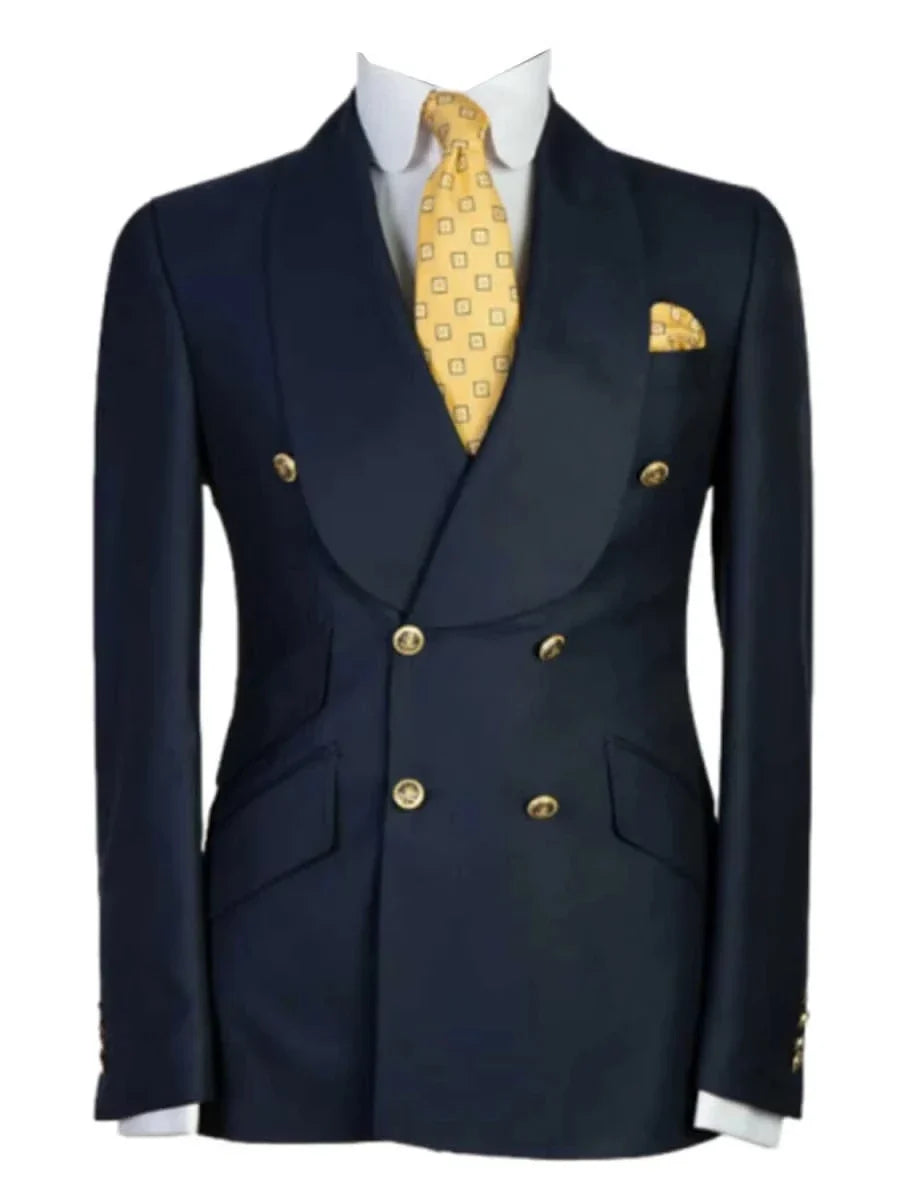 2026 Men's Blazer Business Gentleman Fashionable and Fitted Casual Work Solid-color Wedding Best Man Party