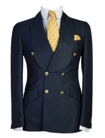 2026 Men's Blazer Business Gentleman Fashionable and Fitted Casual Work Solid-color Wedding Best Man Party