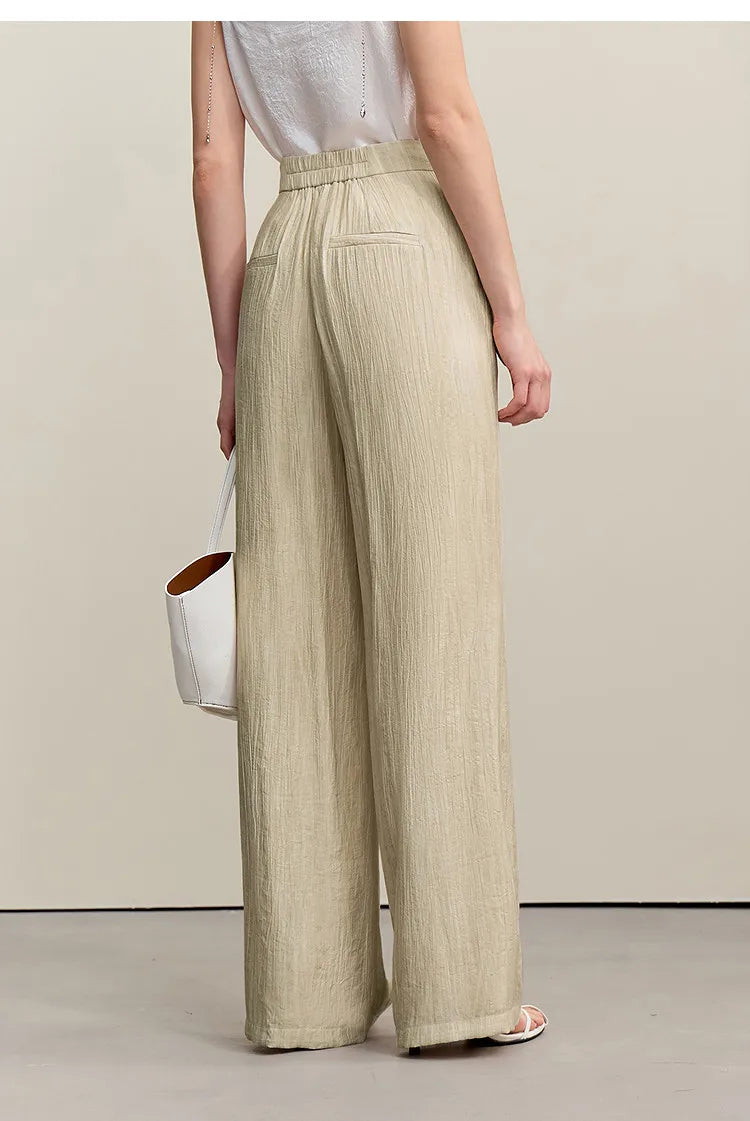 Women's Jacket 2026 Summer New Loose Casual V-neck Single Button Blazer Separate Versatile Wide-leg Women Trousers 12621092