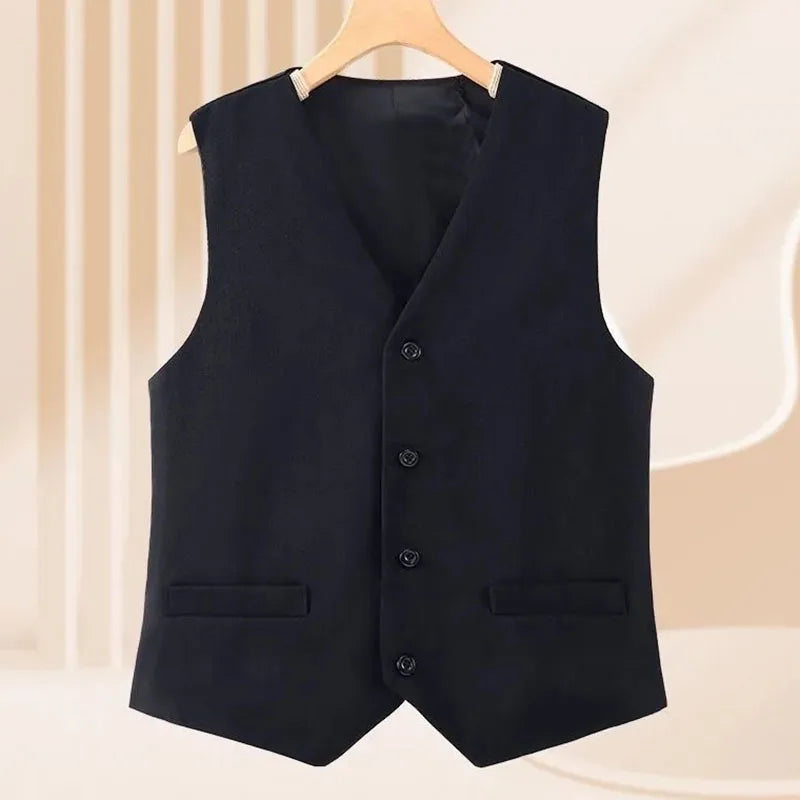 Spring Femme Casual Short Waistcoat Korean Ladies Fashion Large Size 5XL Cardigan Vest Autumn Women V Neck Loose Suit Sleeveless