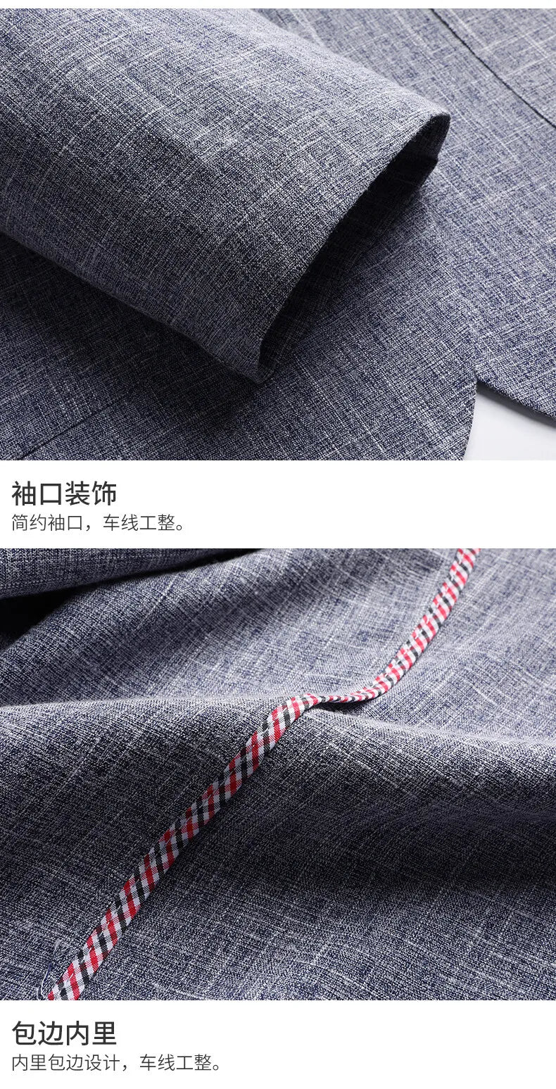 Blazer Summer Men's Fashion Gentleman Korean Version Trendy Performance Banquet Host Casual Ice Silk Sun-protective Clothing