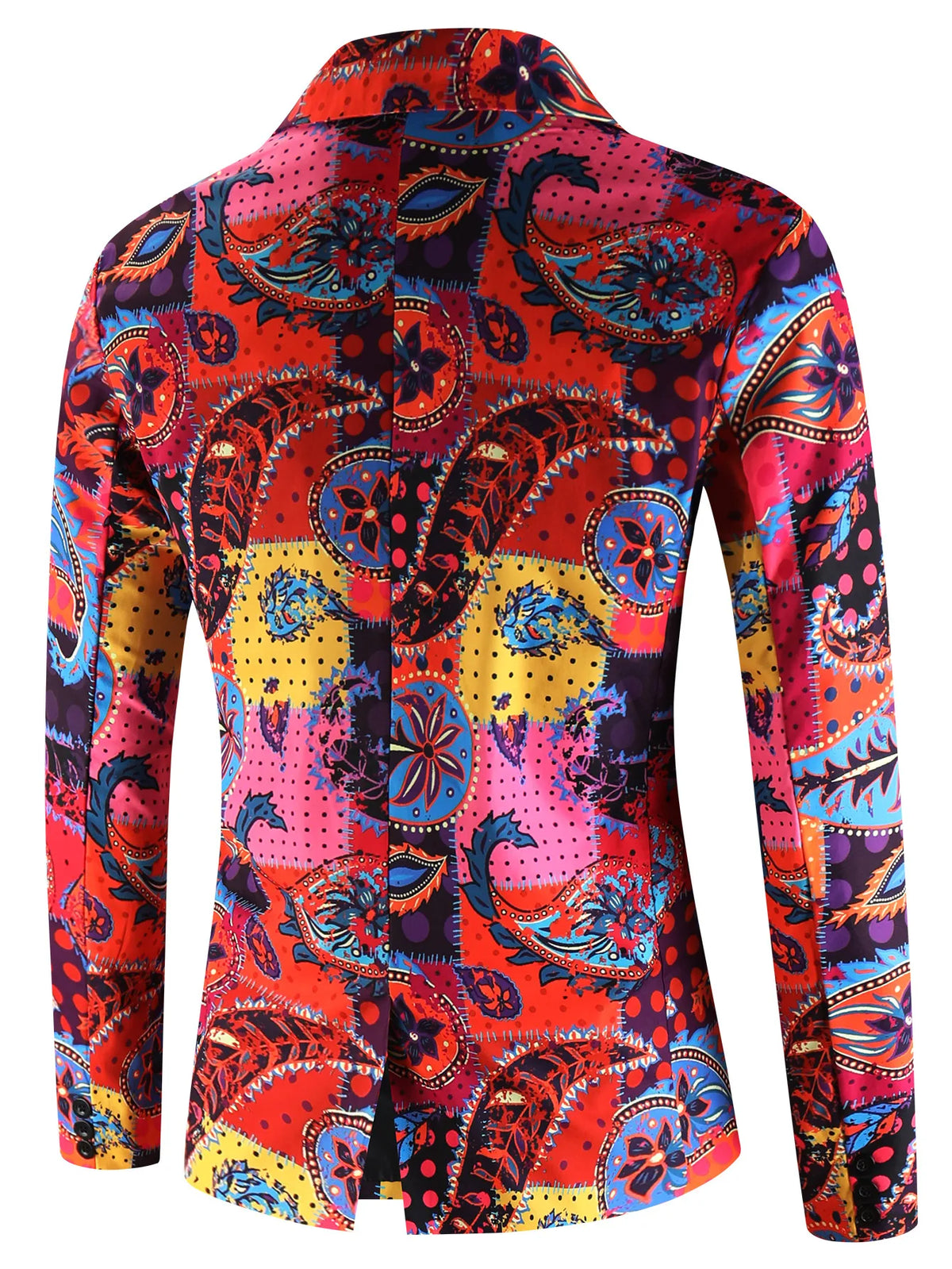 Man Suit Jacket Blazer Casaco Masculino Elegante 2025 High Quality Paisley Floral Printed Party Mens Suits Vestones Para Hombre