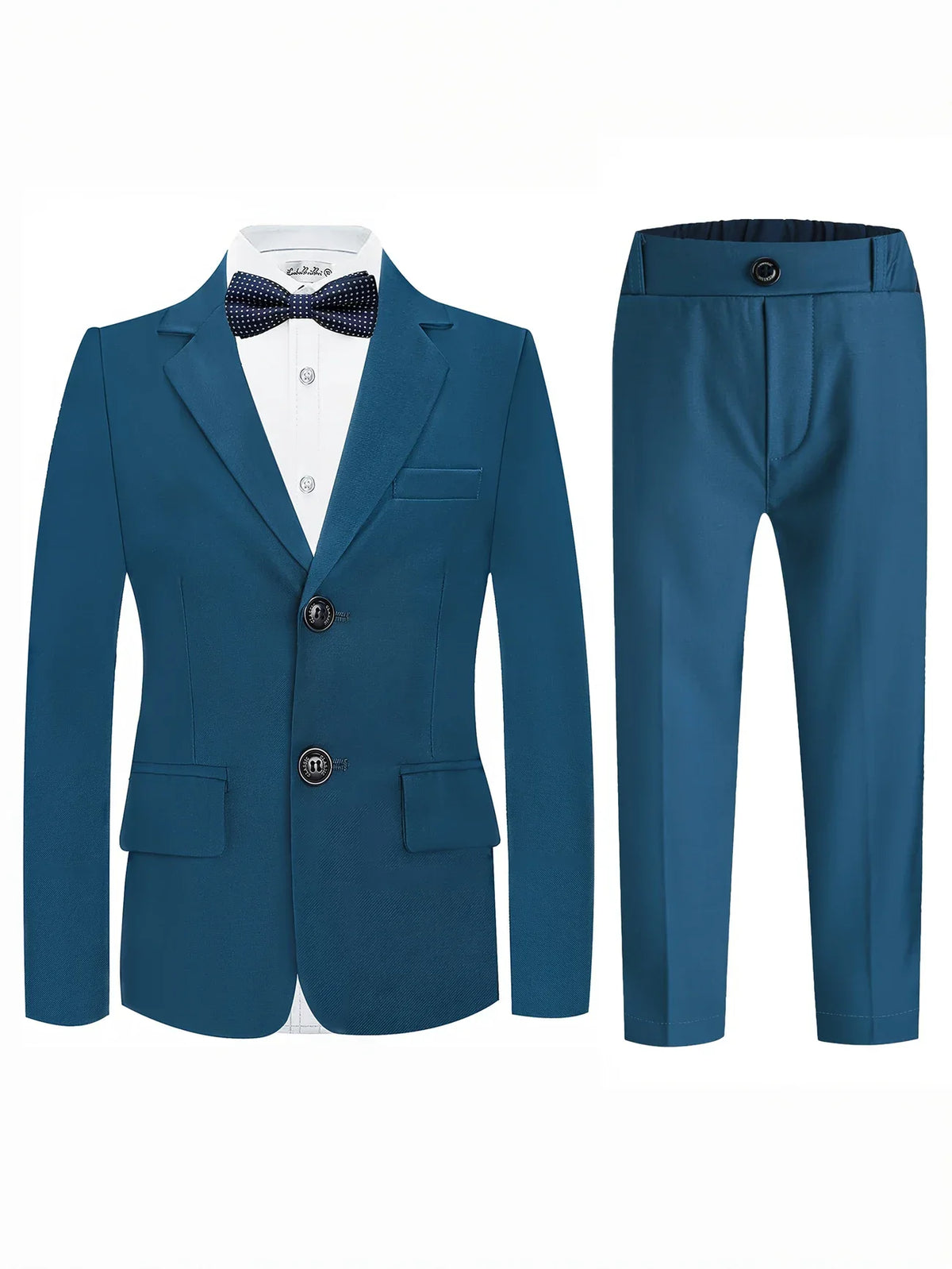 Gentleman Boys Suit Set Kids Blazer Vest Pants Bowtie 4Pieces Party Dress Suit Child's Formal Baptism Birthday Wedding Outfit