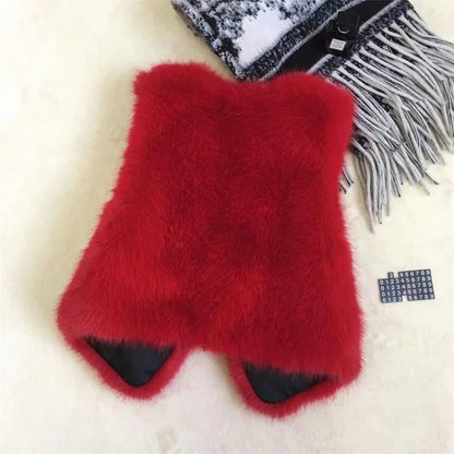 Women Fur Vest New Autumn Winter Female Waistcoat Korean Warm White Black Pink Faux Fur Jacket Fashion Tank Top Sleeveless Coats