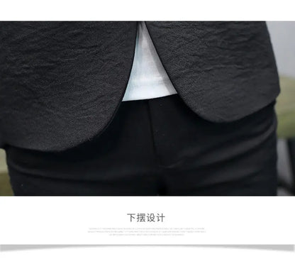 Blazer: Outdoor Fashion, Business-style, Gentleman's Wedding Host, Campus Casual, Relaxed, Korean-style, Youthful Men's Blazer