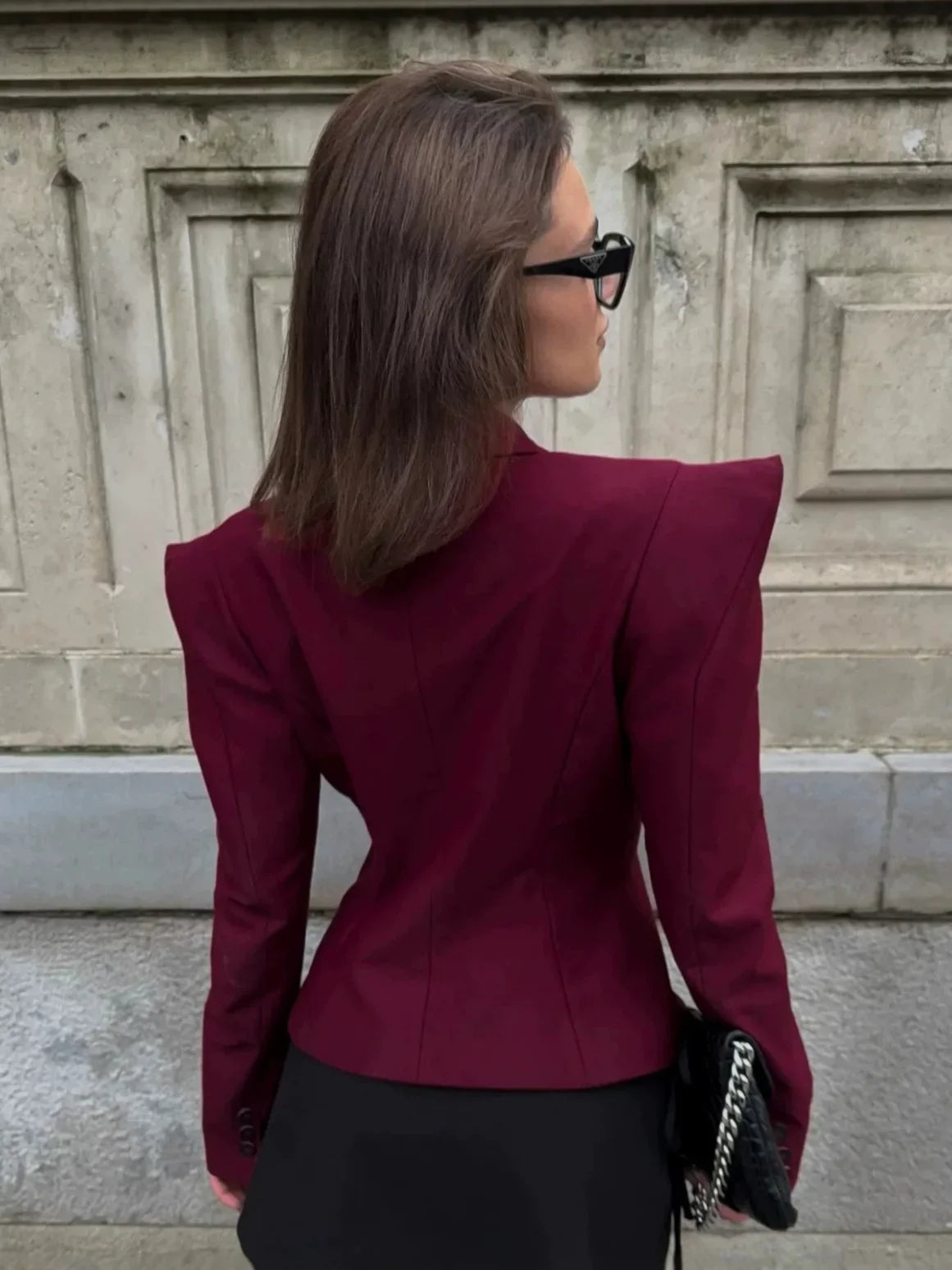 Fall,Winter,European,Clothes,Shoulder pad，Suit coat,Sexy,Patchwork,Elegance,Women,Tops,Long Sleeve,Slim,Hot,Jacket,New,6721001
