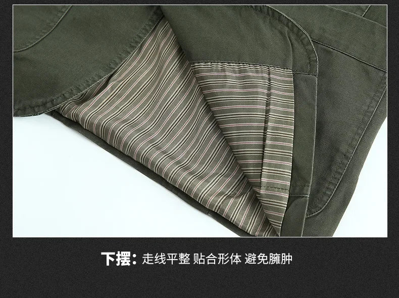 Blazer Pure Cotton Loose Men Fashion Business British Style Casual Three Button Cotton Casual Clothes Single West Coat Blazer