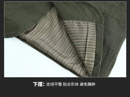 Blazer Pure Cotton Loose Men Fashion Business British Style Casual Three Button Cotton Casual Clothes Single West Coat Blazer