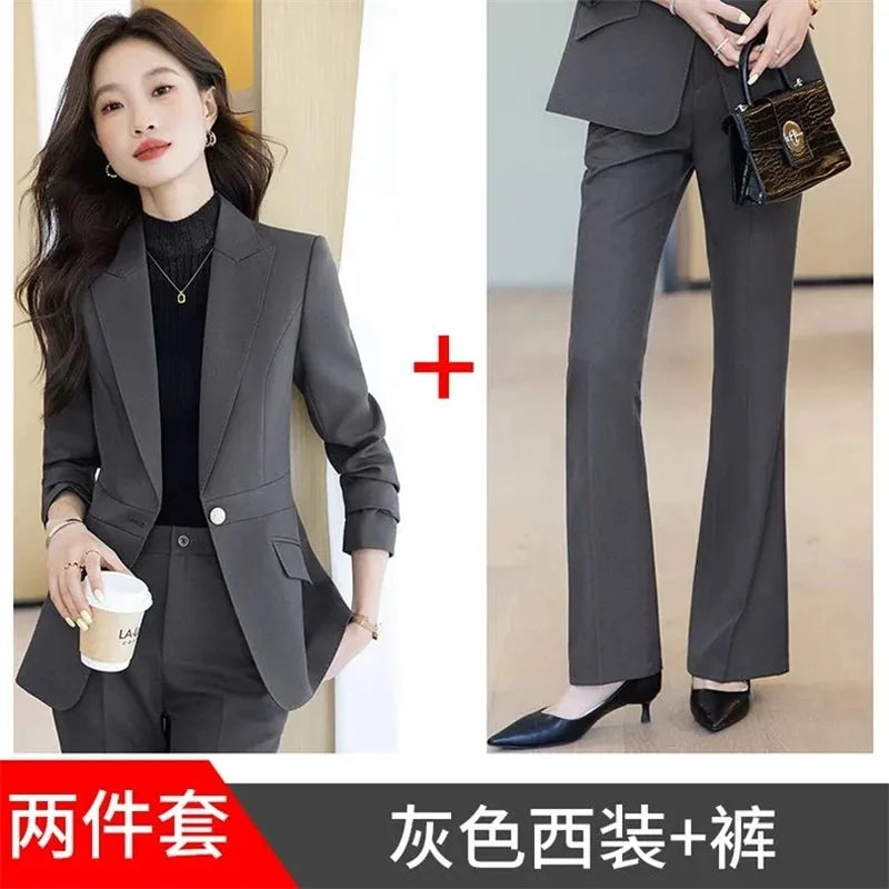 Women Blazers Spring Summer New Fashion Korean Silk Satin Suit V-neck Loose Top Jacket Single Button Suit Blazers Outerwear