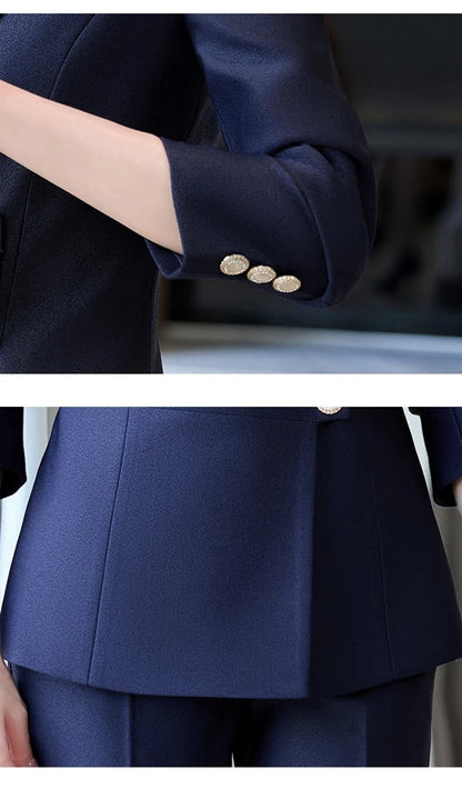 New fashion professional women's clothing for 2025, high-quality two-piece suit jacket + pants. Elegant and charming