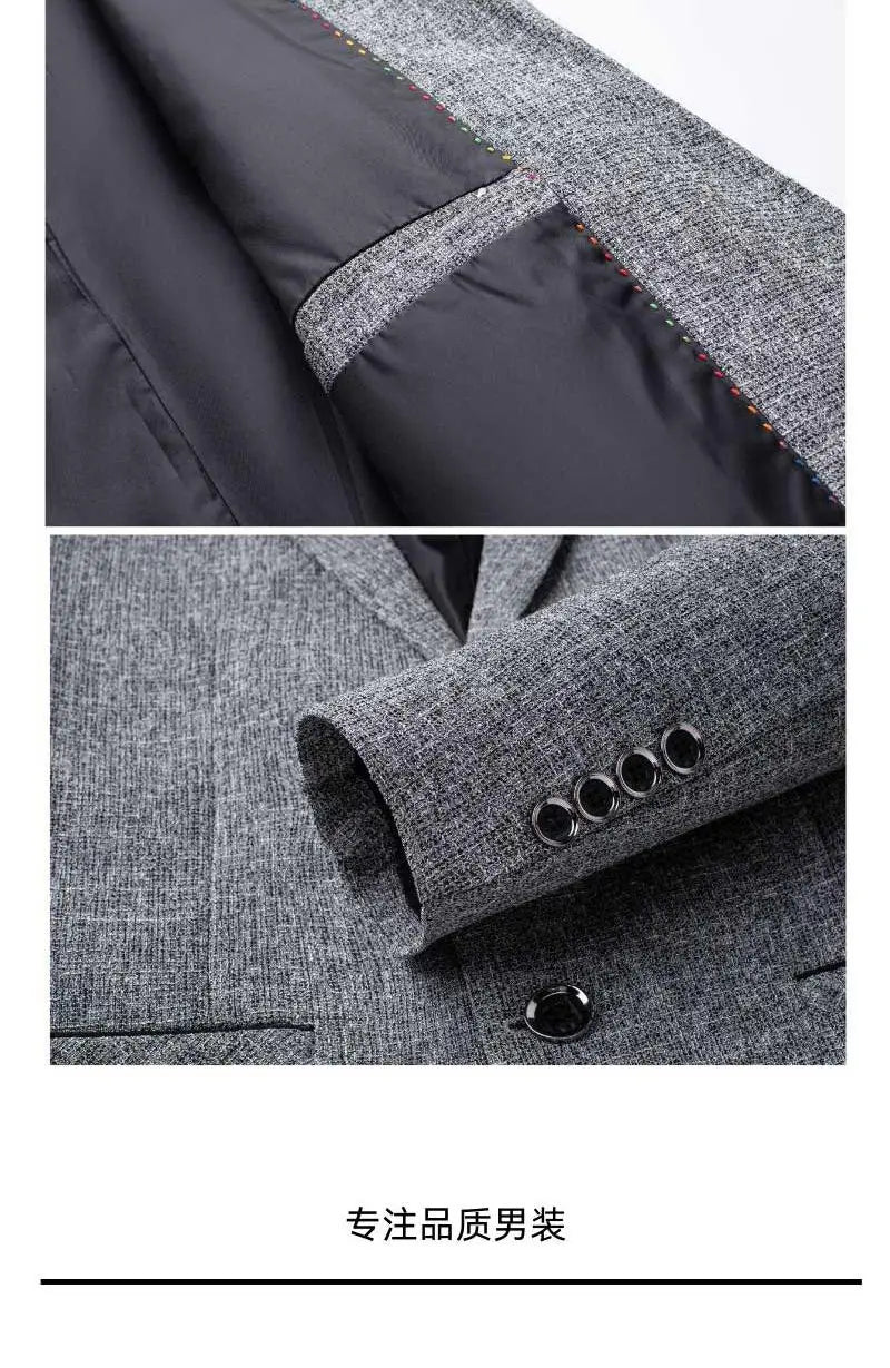 Spring New Style Men's Suit - Formal and Casual Business Casual Fashionable and Versatile Suit Jacket for Parties