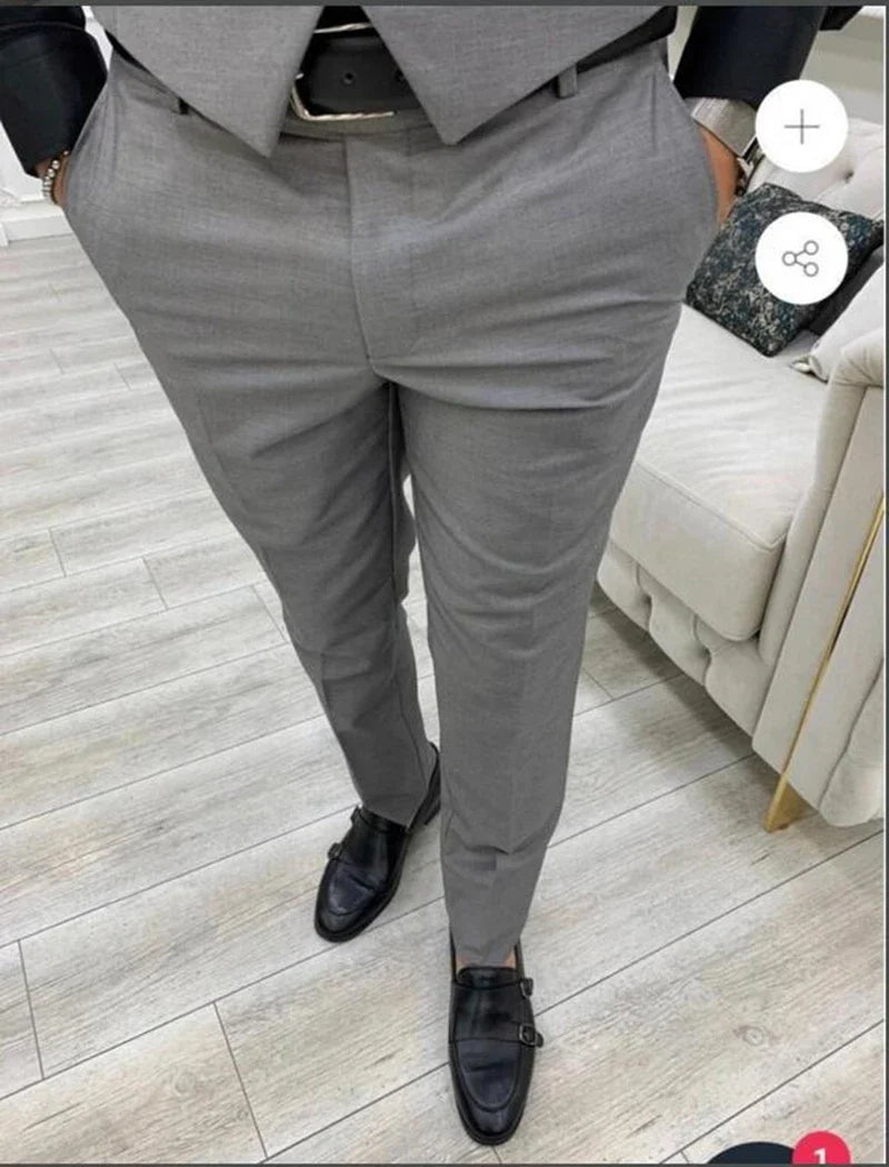 Costume 3 pièces homme col revers blanc, mode à boutonnage simple, blazer gilet pantalon ensemble décontracté chic pour mariage, tenue vestimentaire homme formelle