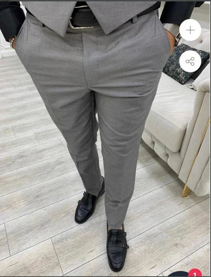 Costume 3 pièces homme col revers blanc, mode à boutonnage simple, blazer gilet pantalon ensemble décontracté chic pour mariage, tenue vestimentaire homme formelle