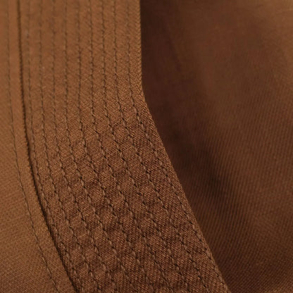 2026 Vintage Fashion Brown Sleeveless Trench Vest Lapel Collar Belted Waist Drawstring Sleeveless Waistcoat With Pockets