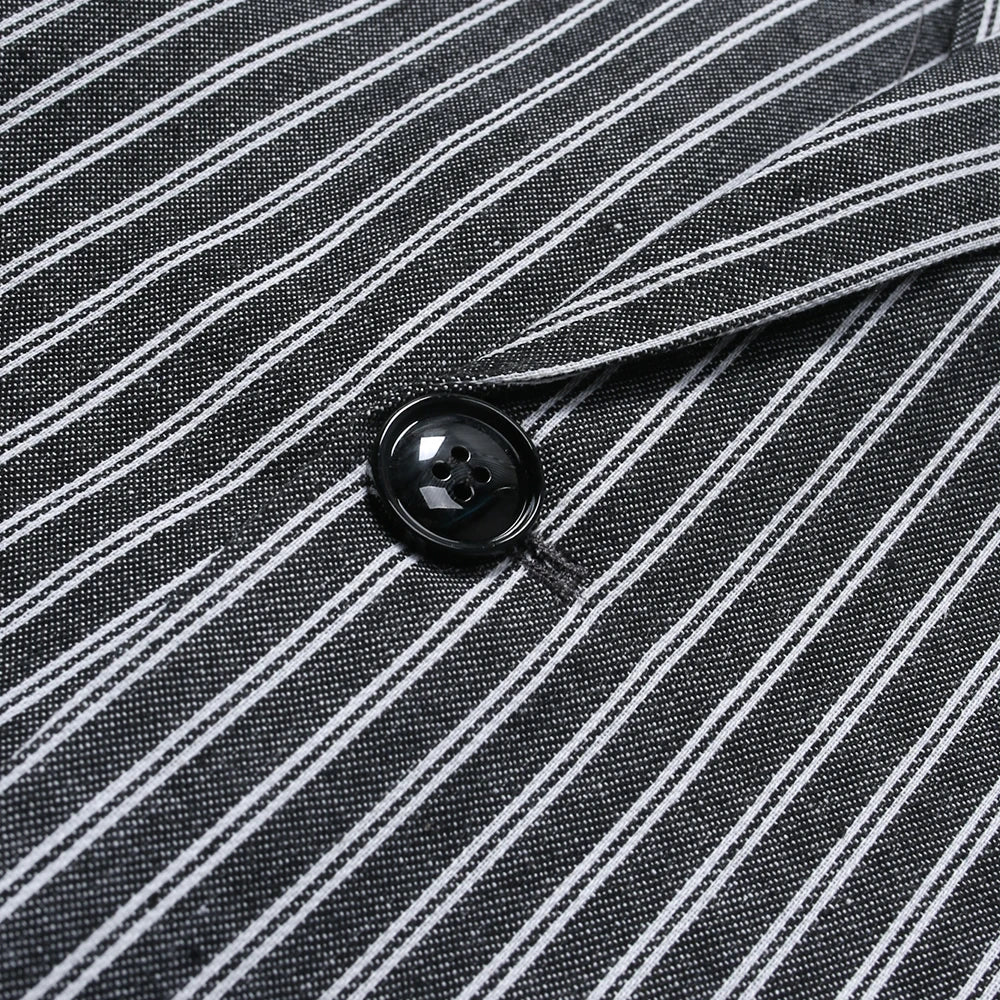 Striped Blazer Jacket Man Suits Luxury Sacos Hombres Elegantes 2025 Coats Men Casual Single Button Social Business Blazers Coats