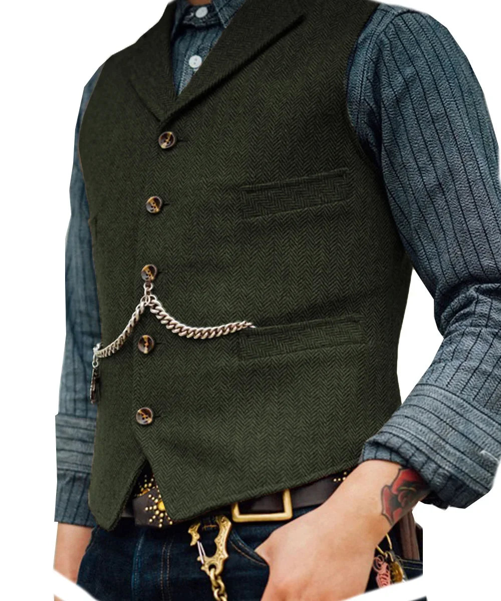 Men's Suit Vest for Wedding & Smart Casual – Multi-Color Waistcoat