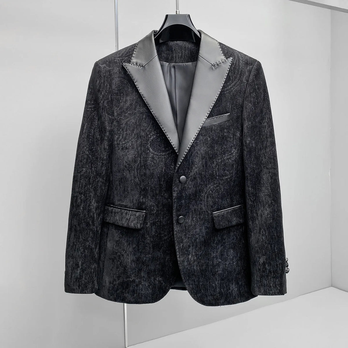 High Quality Retro Suit Jacket for Men Autumn Winter Fashion Wedding Groom Blazers Slim Fit Casual Busines Social Dress Coats