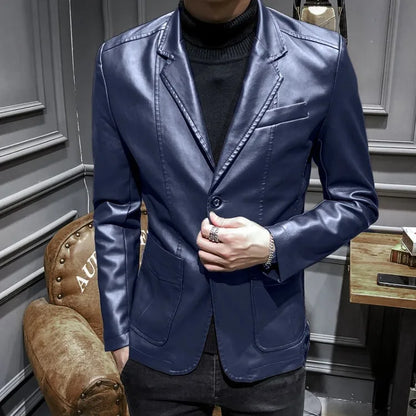 Spring Autumn Thin Man Suits and Blazers Vintage Fashionable Jacket for Men Simple Breasted Luxury Designer Classic New in Coats