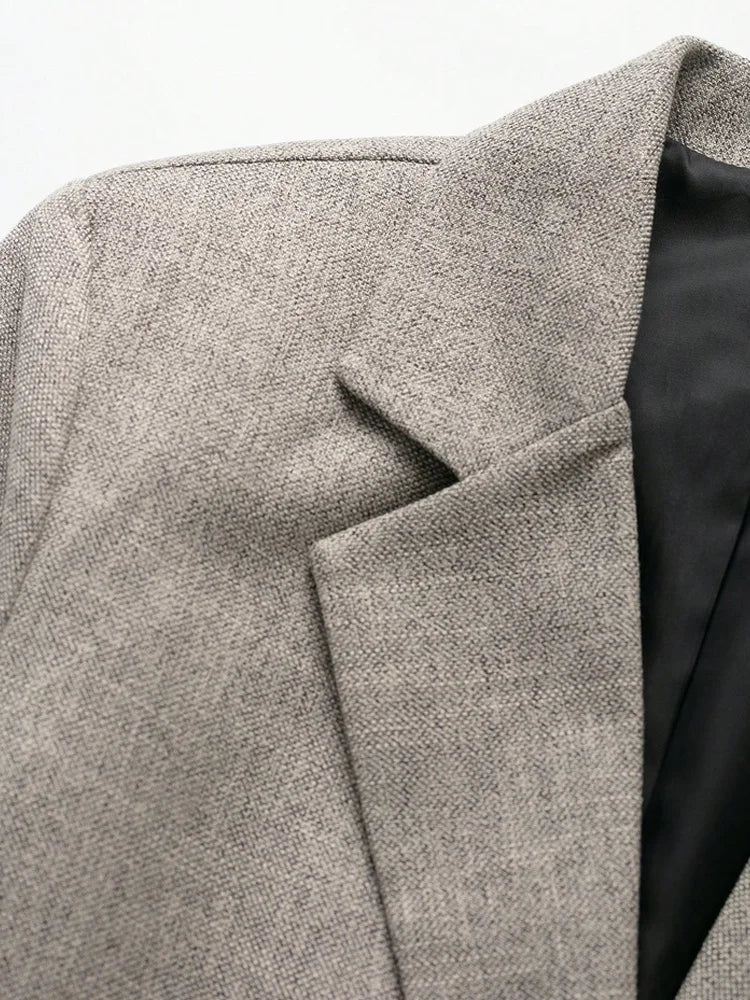 Women's Long Sleeve Blazer Coat Fashion Office Wear with Flap Pockets Casual Chic Outerwear Top