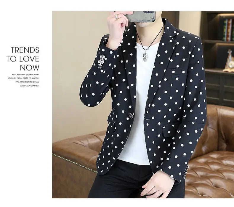 Blazer Men's Fashion Business Gentleman Groom Professional Gentleman Form-fitting Versatile Casual Formal Wear High-end Blazer