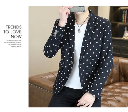 Blazer Men's Fashion Business Gentleman Groom Professional Gentleman Form-fitting Versatile Casual Formal Wear High-end Blazer