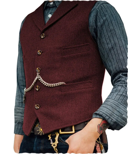 Men's Suit Vest for Wedding & Smart Casual – Multi-Color Waistcoat