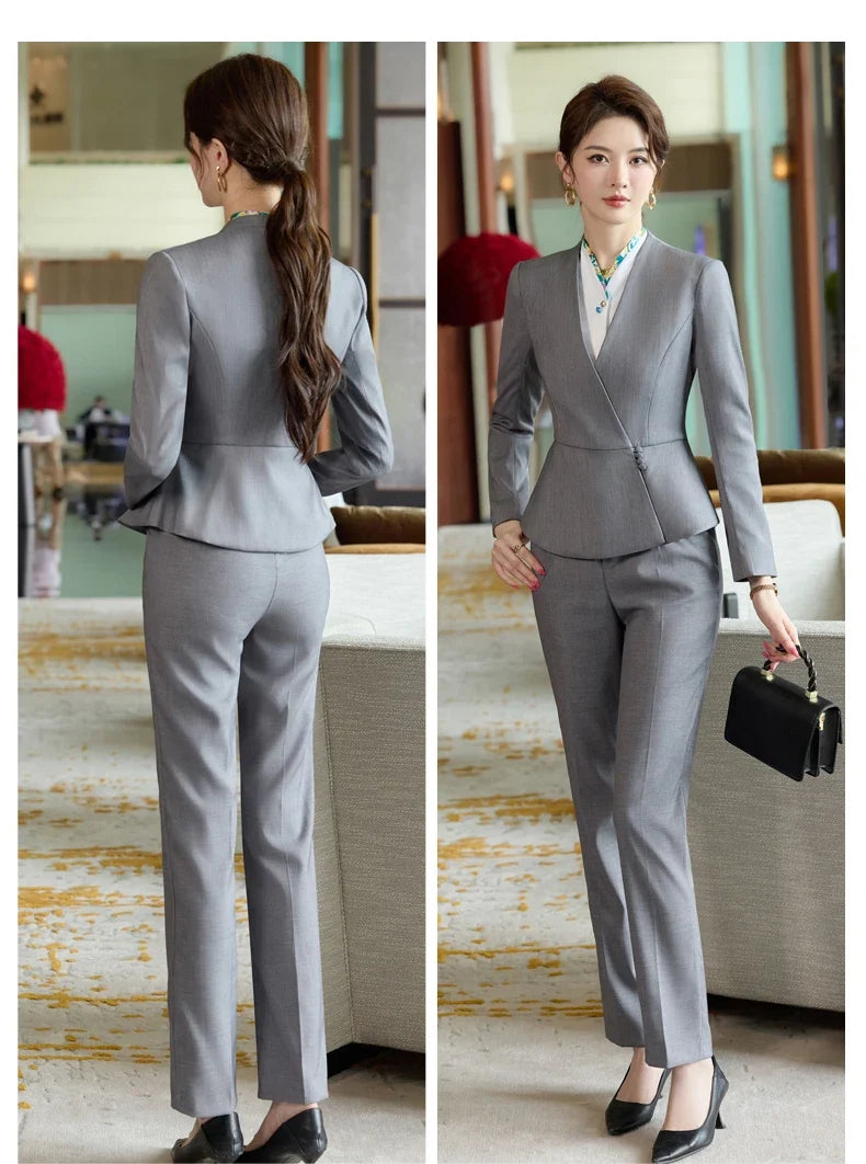 Fashion professional women's two-piece pants+suit jacket, exquisite  elegant, new for autumn  winter 2025