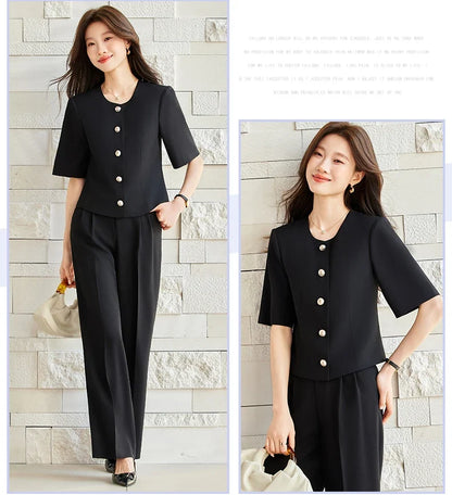Fashionable Professional Women's Clothing, Two-Piece Blazer+Pants, Exquisite Elegant, 2026 Spring/Summer New Collection