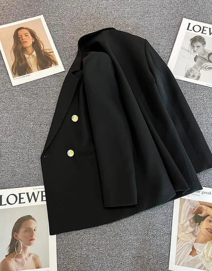 Women's Casual  Jaet Coat 22 Colors Small Suit Outerwear Long Sve Commute Sle Pure Color Spring Season
