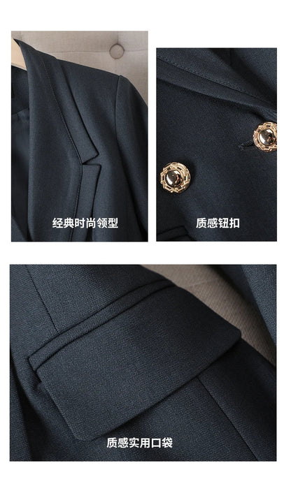 Professional Long-Sleeved Trouser Suits for Women, Fashionable Trousers, High Quality, Show, Elegant, New, Autumn and Winter