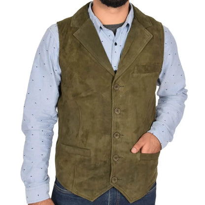 Men's Formal Vest – Orange Velvet Single Button Waistcoat for Weddings & Special Occasions