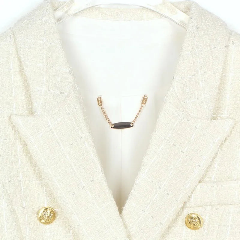 Single Breasted Solid Color Straight Jacket Versatile Ladies Loose Coats Fashion Round Neck Long Sleeves Outwear