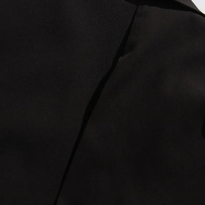 Women Blazer Elegant Fashion Asymmetric Twist Pleated Waist Cinching Metal Buckle Decoration Jacket New Spring 2026 HK19361