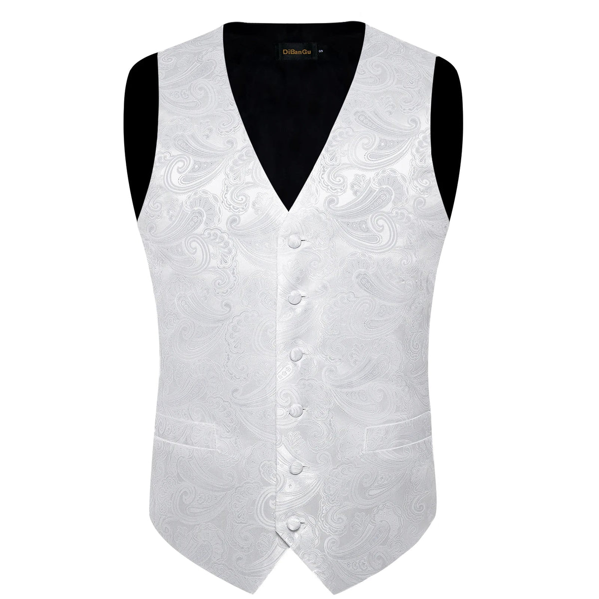 Men's Paisley Suit Vest with Tie and Handkerchief Set for Wedding and Prom