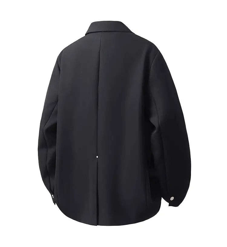 Black Yamamoto Style Blazer Man Luxury Loose Cardigan Jacket 2026 Vintage Chaqueta Para Hombre Elegante Suits Japanese Uniform
