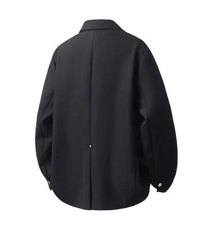 Black Yamamoto Style Blazer Man Luxury Loose Cardigan Jacket 2026 Vintage Chaqueta Para Hombre Elegante Suits Japanese Uniform