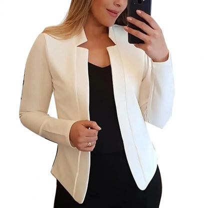Spring Women Blazer Jacket 2024 Female Long Sleeve Thin Coat Open Stitch Blazer OL Womens Basic Jackets and Coats Femme Tops