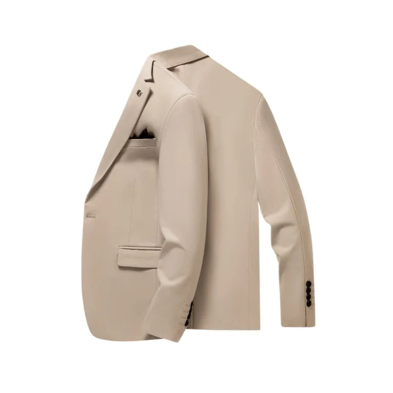 Blazer's New Men's Fashion Outdoor Travel Camping Youth Wedding Versatile, Hosting Campus Slimming Casual Korean Version Blazer
