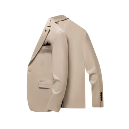 Blazer's New Men's Fashion Outdoor Travel Camping Youth Wedding Versatile, Hosting Campus Slimming Casual Korean Version Blazer