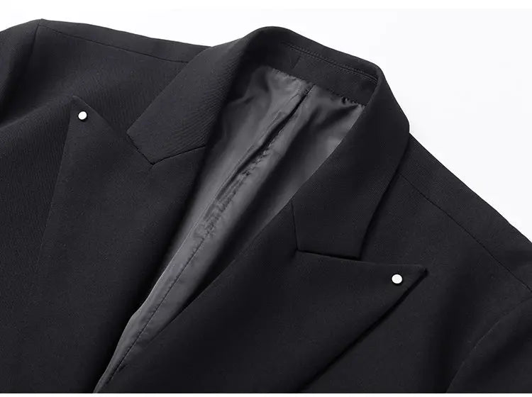 Black Yamamoto Style Blazer Man Luxury Loose Cardigan Jacket 2026 Vintage Chaqueta Para Hombre Elegante Suits Japanese Uniform