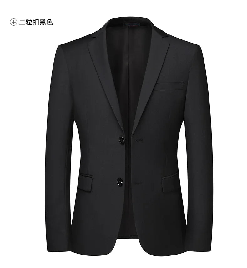 Blazer Fashionable Business Outdoor Gentleman, Trendy Solid Color Men, Formal Casual and Slimming Wedding Host Gentleman Blazer