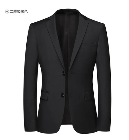 Blazer Fashionable Business Outdoor Gentleman, Trendy Solid Color Men, Formal Casual and Slimming Wedding Host Gentleman Blazer