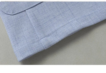 30% Linen Blazer - Stylish Business Formal Men's Suit with Gentleman British Style Trendy Breathable and Versatile Casual Blazer