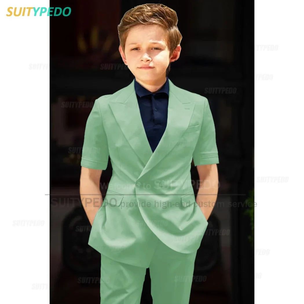 Big Boys Suit Graduation Ceremony Formal Outfits Birthday Party Newest Full Children's Set Homecoming Custom Fashion Costumes