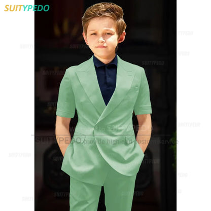Big Boys Suit Graduation Ceremony Formal Outfits Birthday Party Newest Full Children's Set Homecoming Custom Fashion Costumes